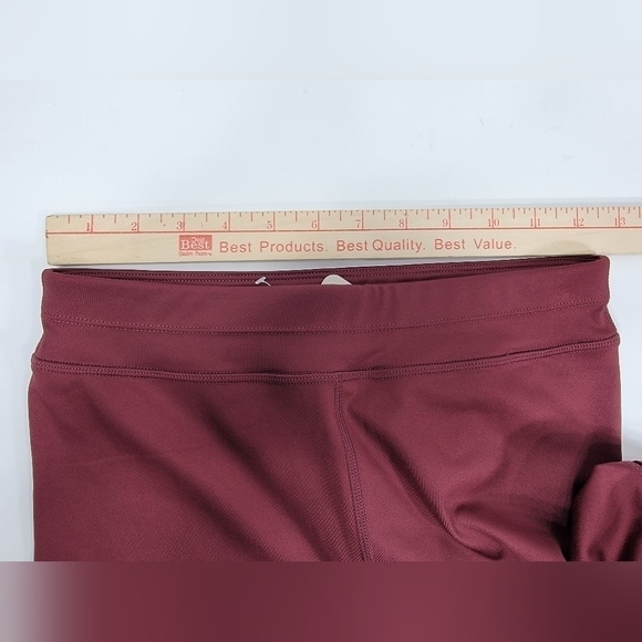NEW Fabletics High Waisted Statement Powerlite 2.0 Women’s S/6 Leggings Burgundy - Picture 7 of 10
